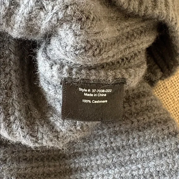 Jenni Kayne Cashmere Rib TurtleneckGreyXS